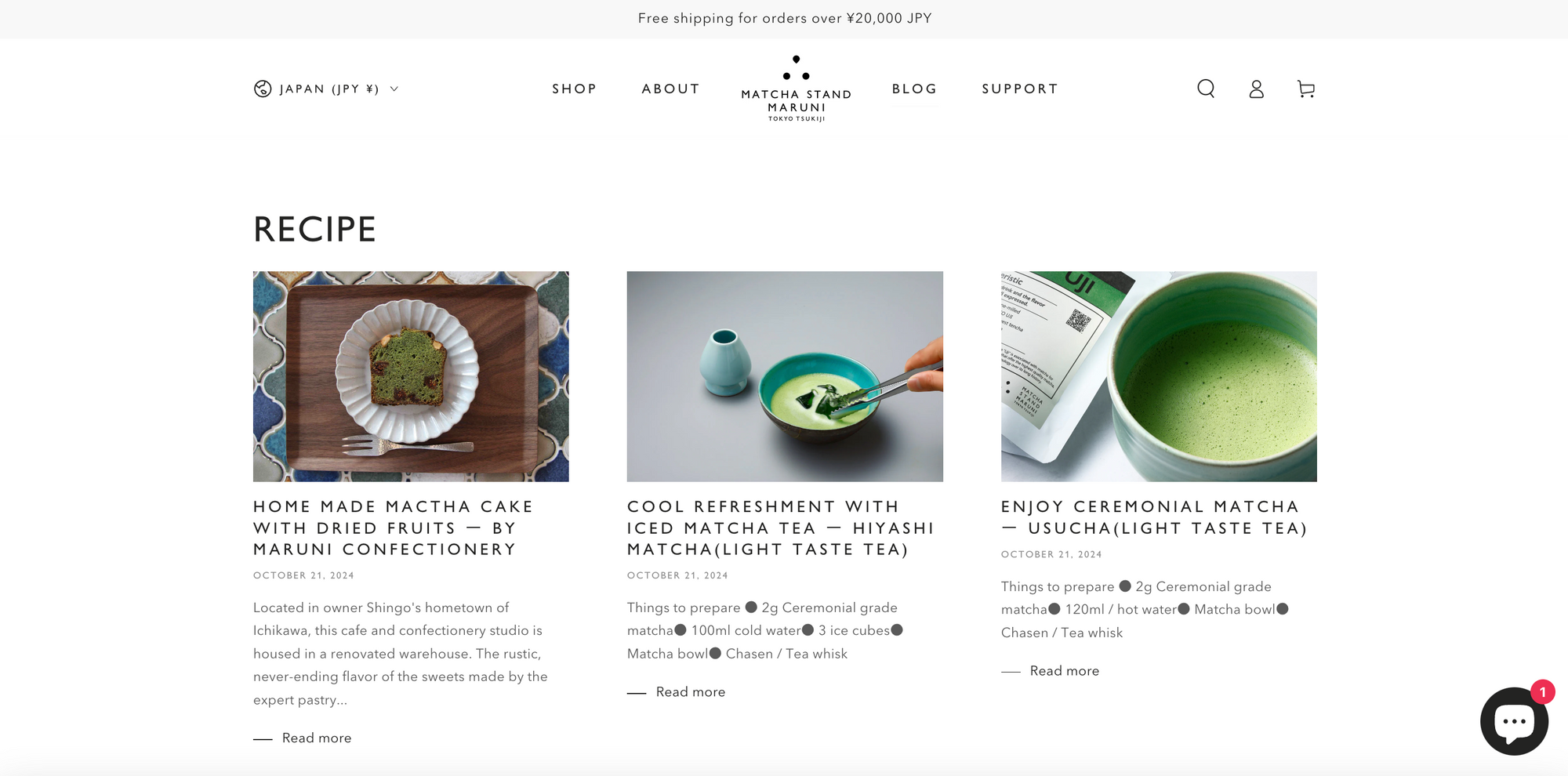 MATCHA STAND MARUNI