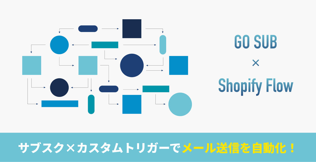 【GO SUB x Shopify Flow】サブスクとShopify Flowを連携してメール送信を自動化！