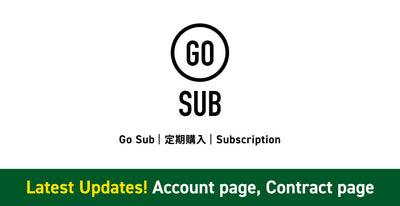 [Added account page / contract page function] GO SUB | Subscription | Subscription Update