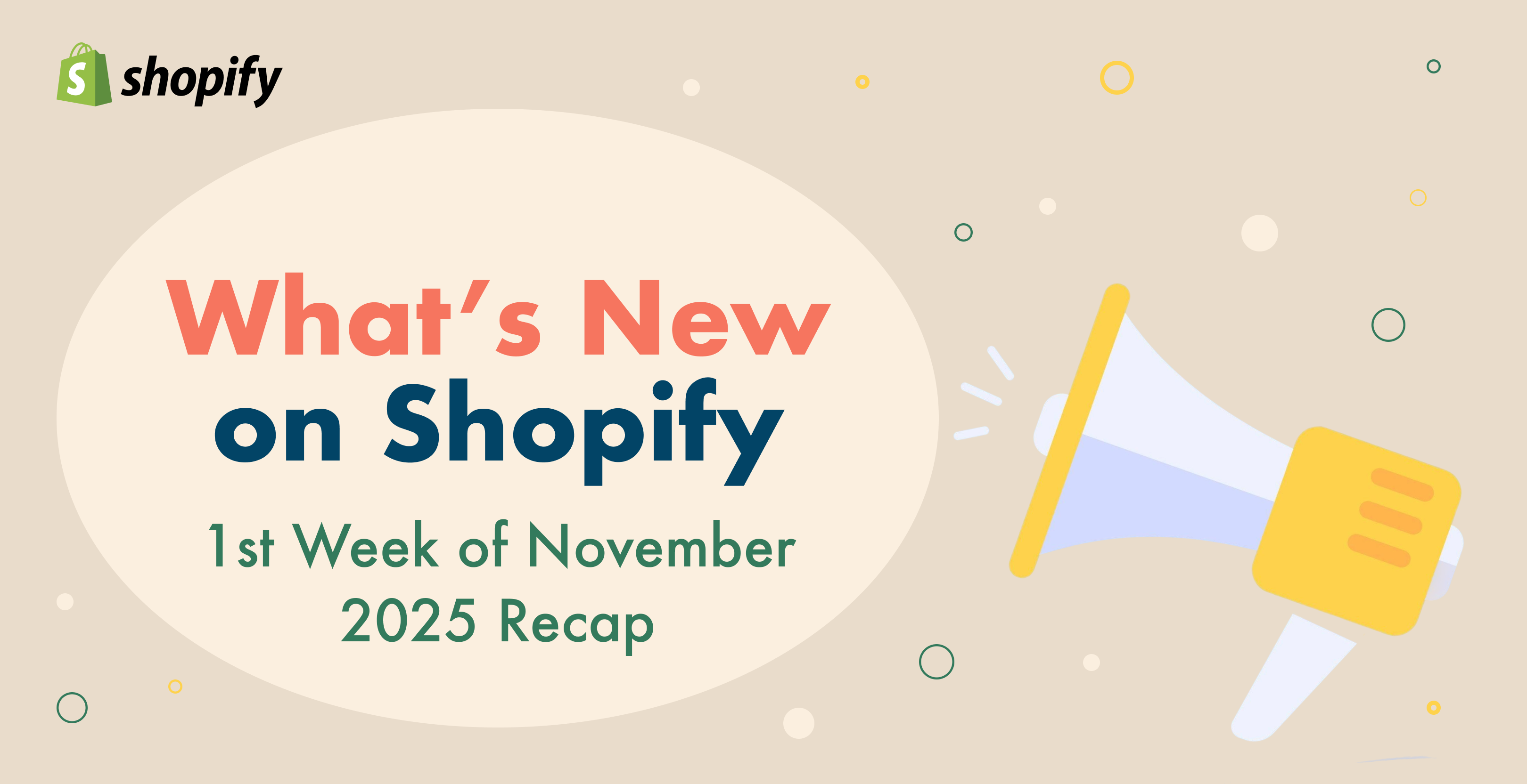 Shopifyアップデート第1週目についての記事バナー画像 