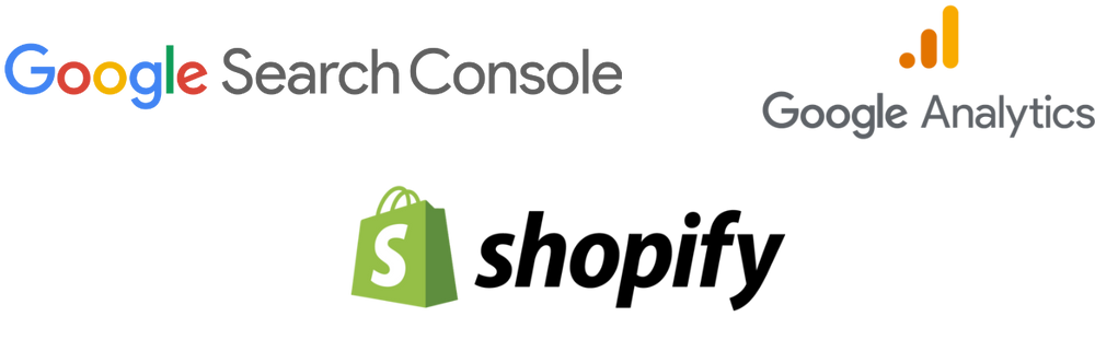 Google Analytics Google search console Shopify